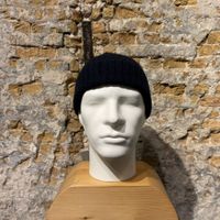 Roberto Collina Beanie Merino Woll Navy 