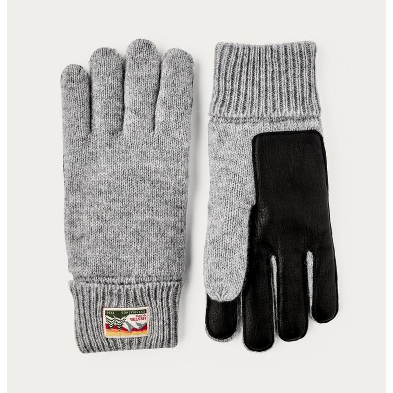 Hestra Raggwool Deer skin Grey Hestra Raggwool Deer skin Grey