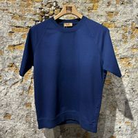 Kris K B Bob Short Sleev Sweater Indigo Blue