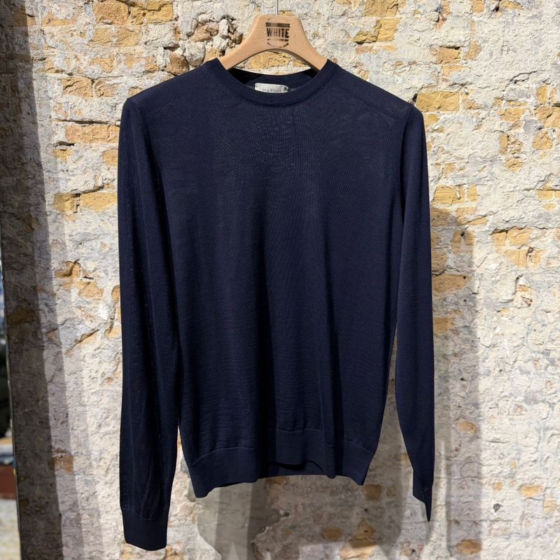 Piacenza Merino Crewneck Navy