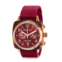 Bristion Clubmaster Classic - Chrono - Gold - Red