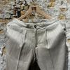 Afbeelding van Devore Haringbone Summer Pantalon Linnen sand