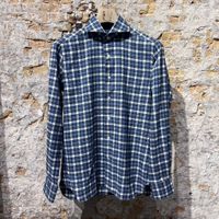 100 Hands Cotton Flannel Blue Cheque
