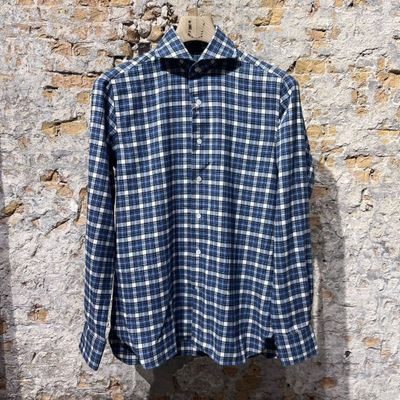 100 Hands Cotton Flannel Blue Cheque Foto van 100 Hands Cotton Flannel Blue Cheque