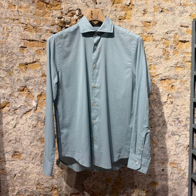 Foto van FEDELI Dusty Panomino Shirt Sea Glass Blue 