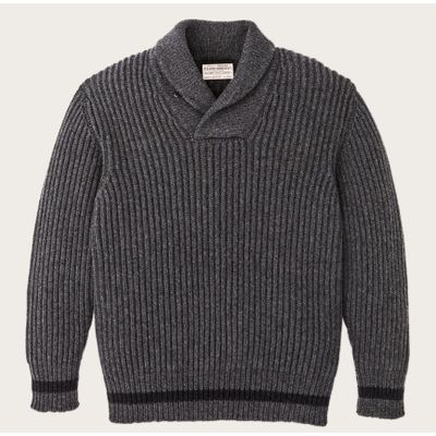 Foto van Filson Bristol Shawl Neck Sweater Grey