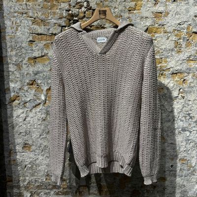 Foto van Scaglione Retro Long Sleeve Polo Old Cream