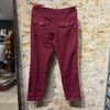Afbeelding van Kris K Linnen Pantalon Burgundy 