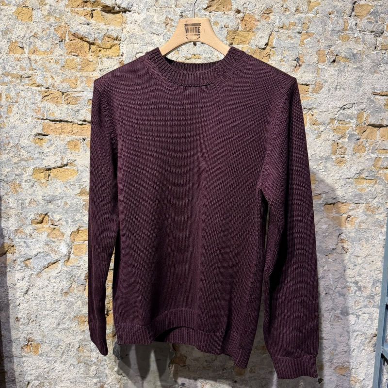 Roberto Collina Merino Wool Knitt Sweater Bordeux Red Roberto Collina Merino Wool Knitt Sweater Bordeux Red