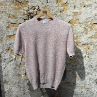 Scaglione T-shirt Light Lin-Silk Bordeaux
