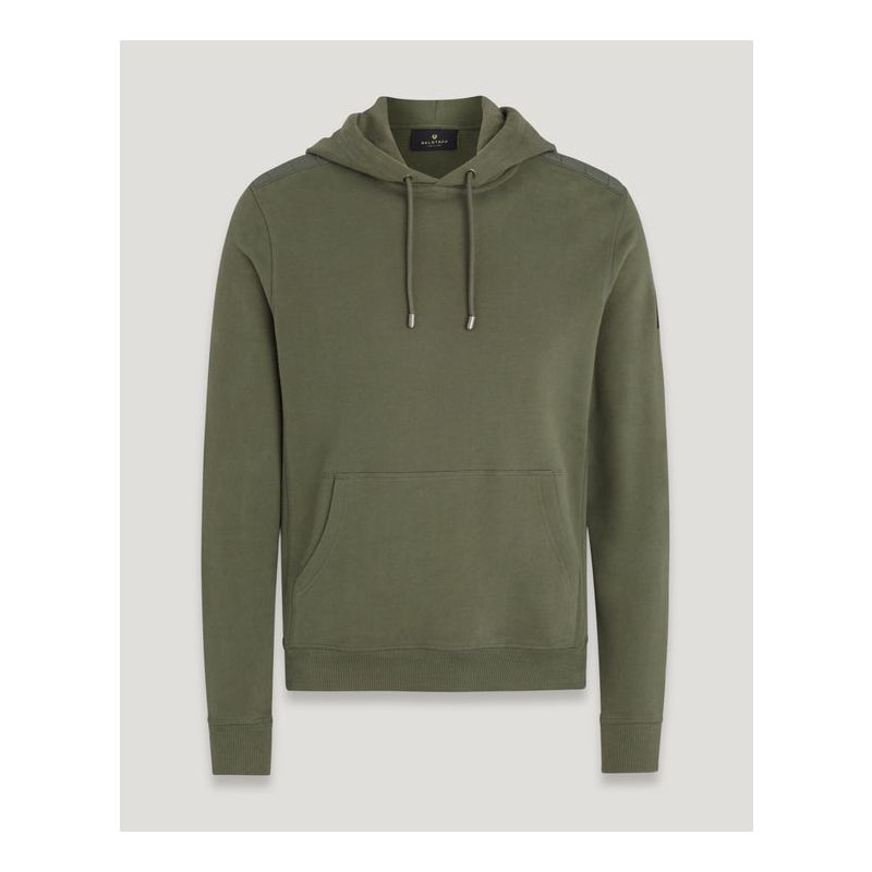 Belstaff Jarrow Hoodie Pewter Green Belstaff Jarrow Hoodie Pewter Green