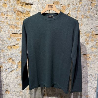 Foto van Kris K W Buffet Merino Cashmere O-Neck Wimbeldon Green