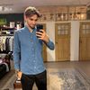 Afbeelding van ORIAN Jeans Shirt 1800s Style Mid Blue
