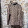 Afbeelding van Settefili Cashmere Cardigan Shawl Brown