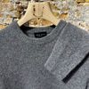 Afbeelding van Roberto Collina Round-neck Silk Cashmere Sweater Antraciet