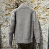 Afbeelding van Roberto Collina Super Heavy Knitt Full-zip Vest Oat