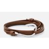 Afbeelding van Miansai Hook Leather Stainless Steel Brown & Silver