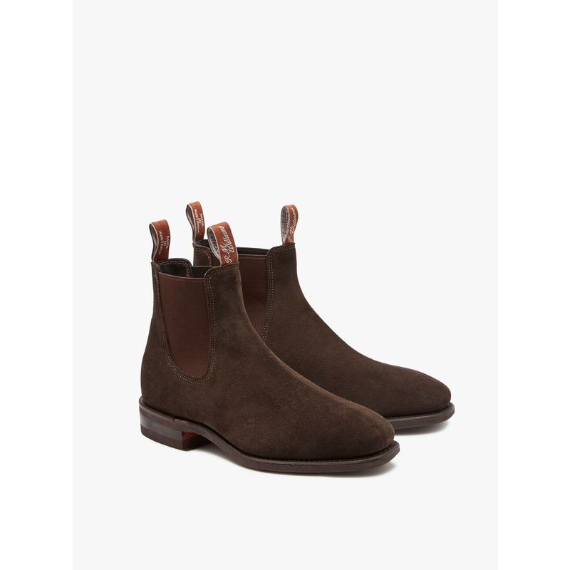 R.M. Williams Comfort Craftsman Suede Chocolat