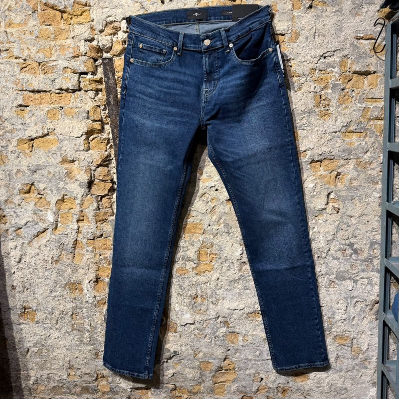 7 For All Mankind Slimmy Straight Heaven Dark Blue 7 For All Mankind Slimmy Straight Heaven Dark Blue