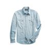 Afbeelding van Ralph Lauren Double RL Slim Fit Chambray Western Shirt