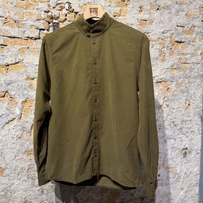 Foto van Hannes Roether Casual Shirt Mud Green 