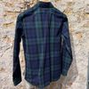 Afbeelding van ASPESI Check over-shirt Navy/Green