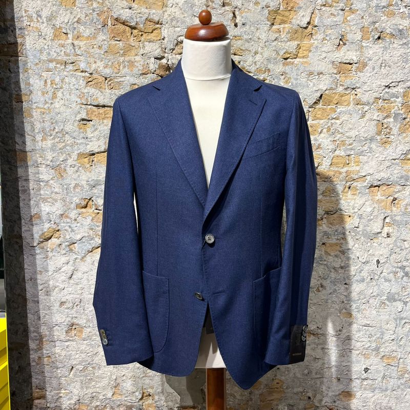Windsor Camicia Jacket silk cashmer Navy