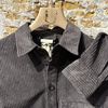 Afbeelding van Ten C Mid layer Overshirt Corduroy Dark Grey 