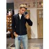 Afbeelding van Hannes Roether Captins Full-Zip Sweater Navy