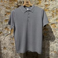 ASPESI Retro Polo White & Blue Striped 