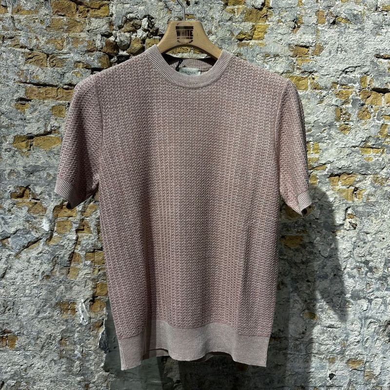 Piacenza T-Shirt 80s Monac Silk & Linnen Riviera Rosé Piacenza T-Shirt 80s Monac Silk & Linnen Riviera Rosé