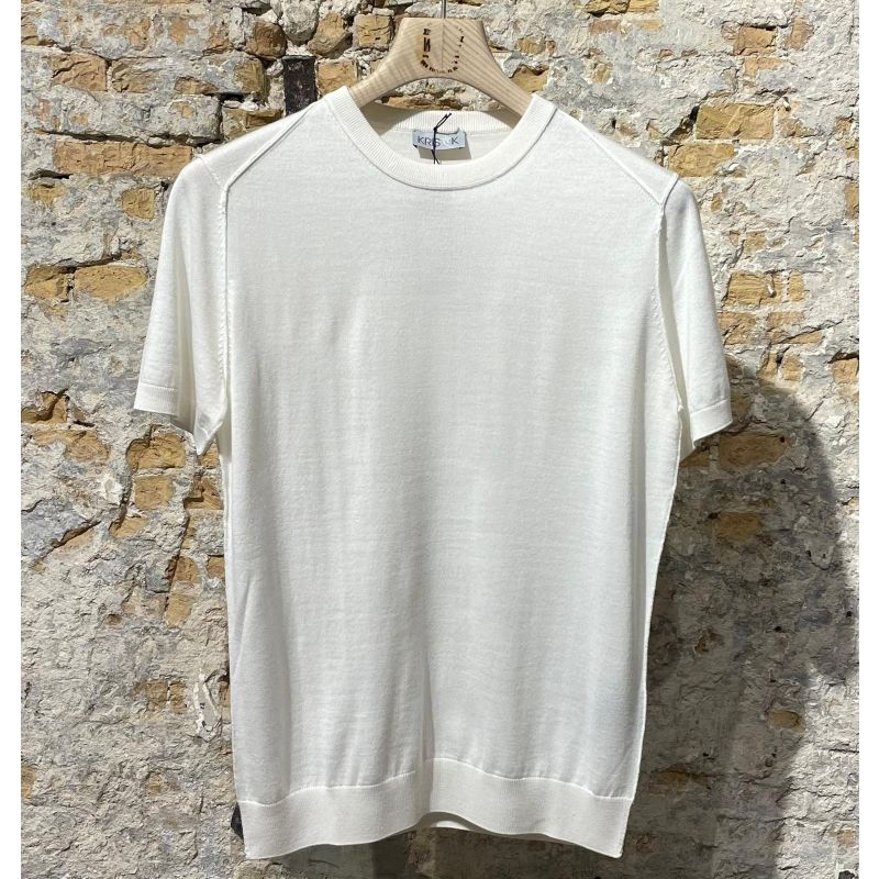 ​Kris K Todi Round Neck Shirt Ivory