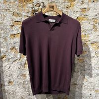 Roberto Collina V-polo Burgundy