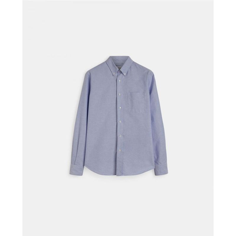 Aspesi Button-down Oxford Shirt Light Blue