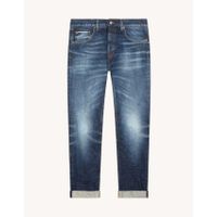 Dondup Icon regular-fit jeans in rigid selvedge denim