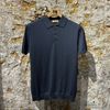Afbeelding van Kris K M Damon Knitted Polo Lead Grey