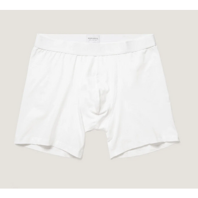 Foto van Sunspel Stretch Cotton Boxer Briefs White