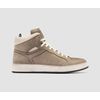 Afbeelding van Officine Creative THE ANSWER 004 Taupe Leather and Suede High Top Sneakers