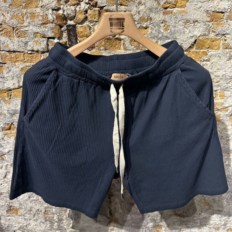 Kris K T Okker Short Navy rib