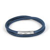 Afbeelding van ​TATE OSSIAN London Smooth Leather Bracelet Navy