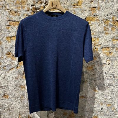 Kris K D Craig Linnen O-Neck Ocean Foto van Kris K D Craig Linnen O-Neck Ocean