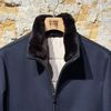 Afbeelding van PROJECT 116 Pure Chasmere Bomber Jacket Navy Blue