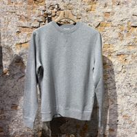 Sunspel Loopback Sweatshirt Grey Melange