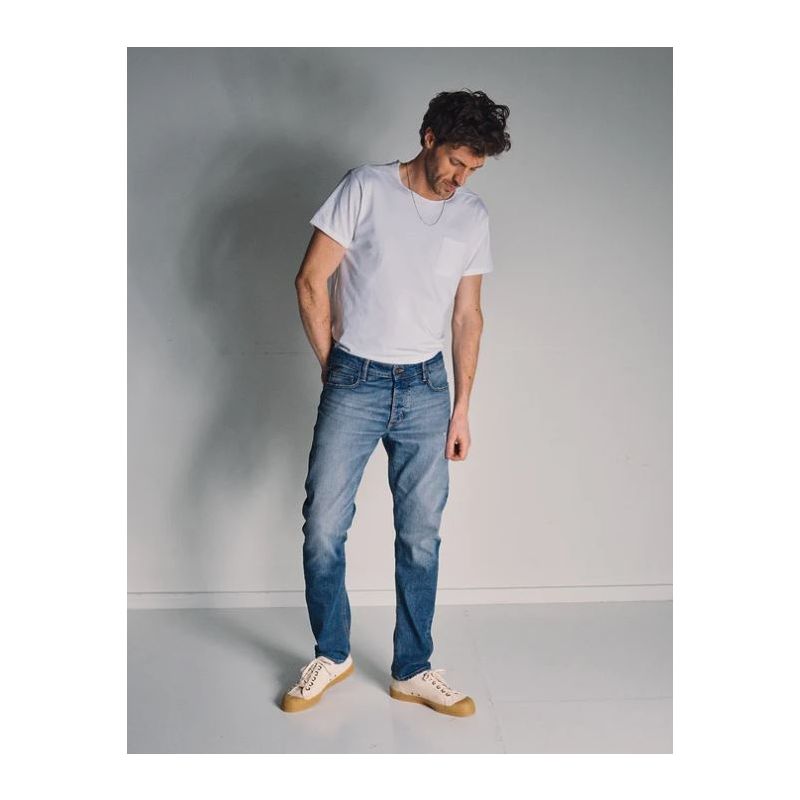 Blue De Genes Vinvi Girisha Used Jeans Heavy Wash