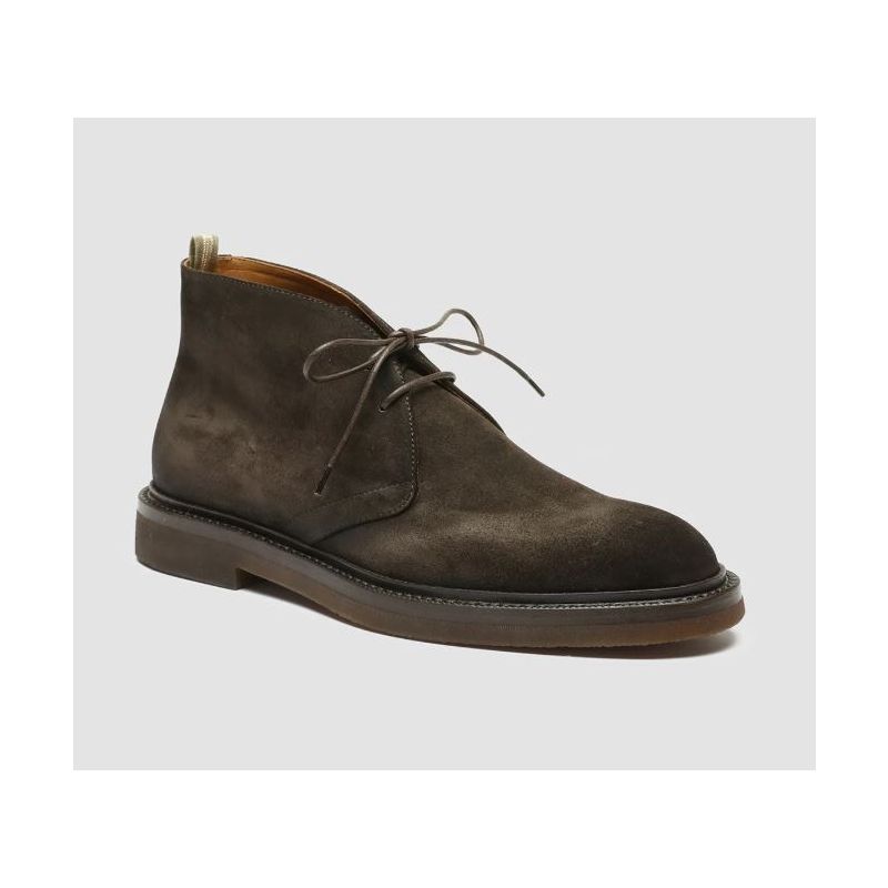 Officine Creative DUDE FLEXI 004 Brown Suede Chukka Boots