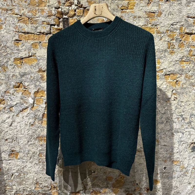 Roberto Collina Heavy Knit Sweater Dark Green Roberto Collina Heavy Knit Sweater Dark Green