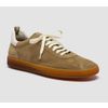 Afbeelding van Officine Creative Brown Leather and Suede Low Top Sneakers Natural Suede 