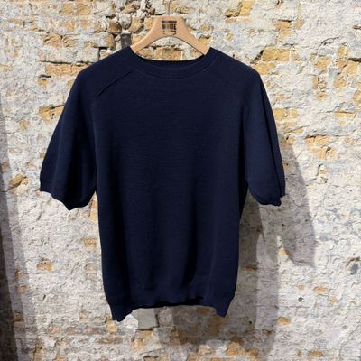 Foto van Scaglione T-Shirt Milano Stitch Navy