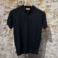 Kris K S McQueen Silk Polo Black