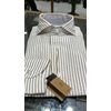 Afbeelding van 100 Hands Brown stripe cotton Linnen